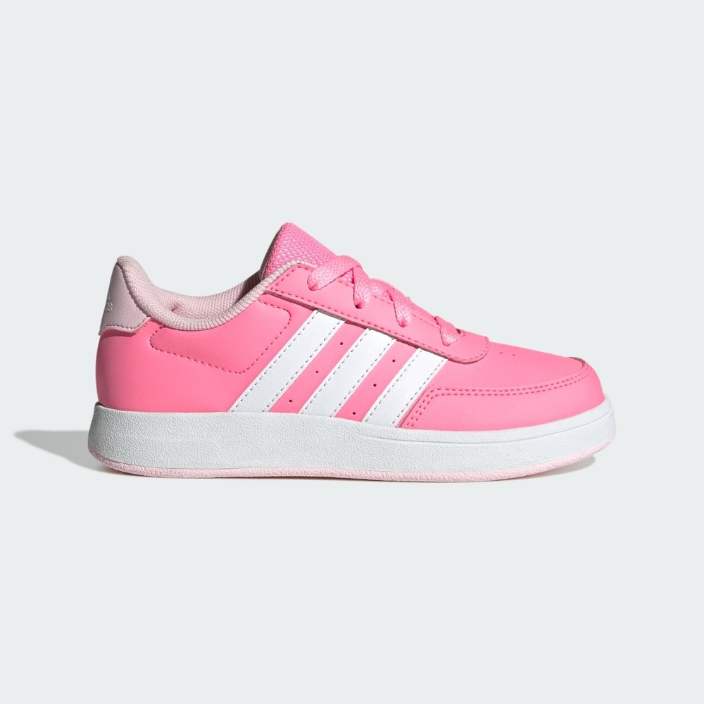 New Adidas Court Kids Sneakers in Pink and White